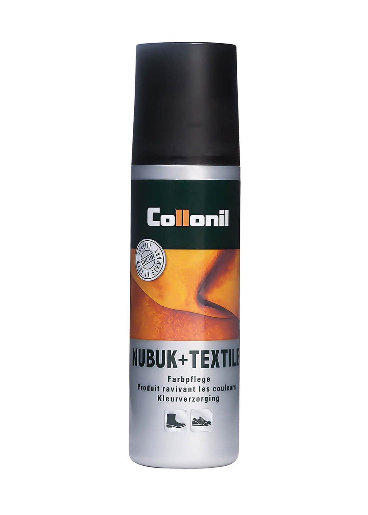 Nubuk+Textile - musta, 100 ml, tekstiilin, nupukki- ja mokkanahan hoitoaine