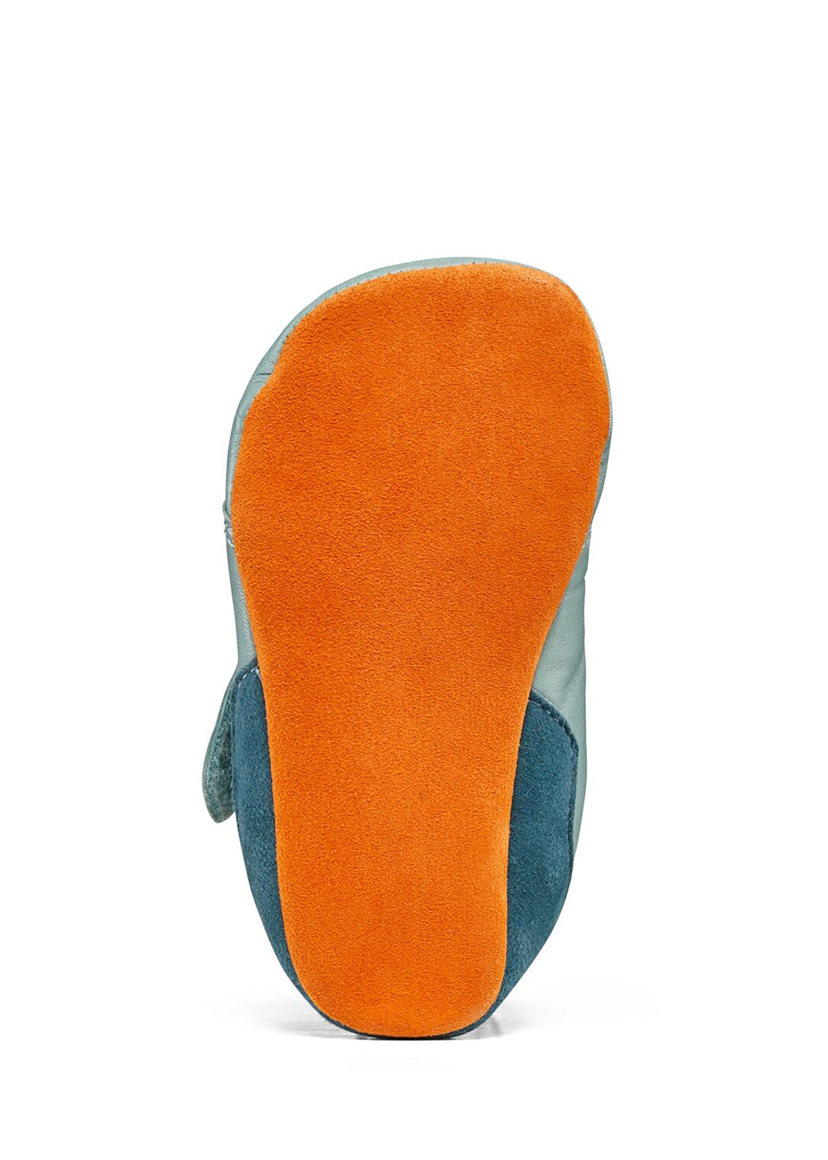 Lasten nahkatossut - Leather Crawly Bunny, turkoosi
