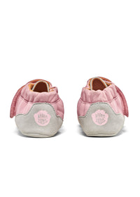 Children's leather slippers - Leather Crawly Koala, light pink