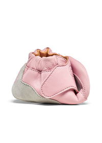 Children's leather slippers - Leather Crawly Koala, light pink