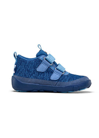 Children's barefoot shoes - Happy Knit Elephant, transitional shoes with TEX membrane - blue