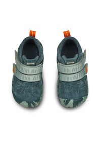 Children's barefoot shoes - Prewalker Lowboot Leather Talky - Bunny, green leather