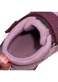 Lasten paljasjalkakengät - Prewalker Lowboot Leather Talky - Otter, pinkki nahka, TEX-kalvo