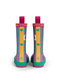 Children's rubber boots with thin lining - Vegan Plashy, Owl