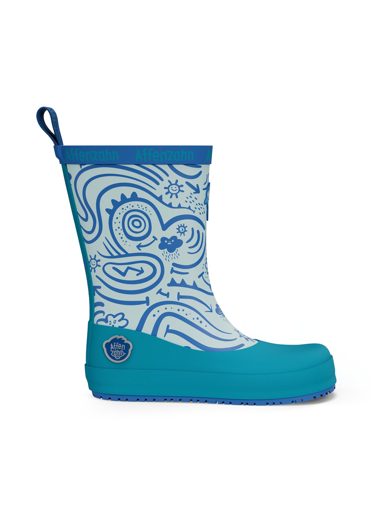 Children's rubber boots with thin lining - Vegan Plashy, Shark