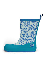 Children's rubber boots with thin lining - Vegan Plashy, Shark