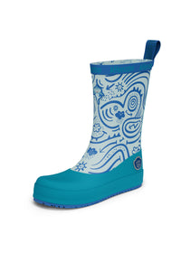 Children's rubber boots with thin lining - Vegan Plashy, Shark
