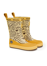 Children's rubber boots with thin lining - Vegan Plashy, Tiger