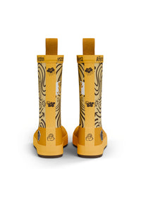 Children's rubber boots with thin lining - Vegan Plashy, Tiger