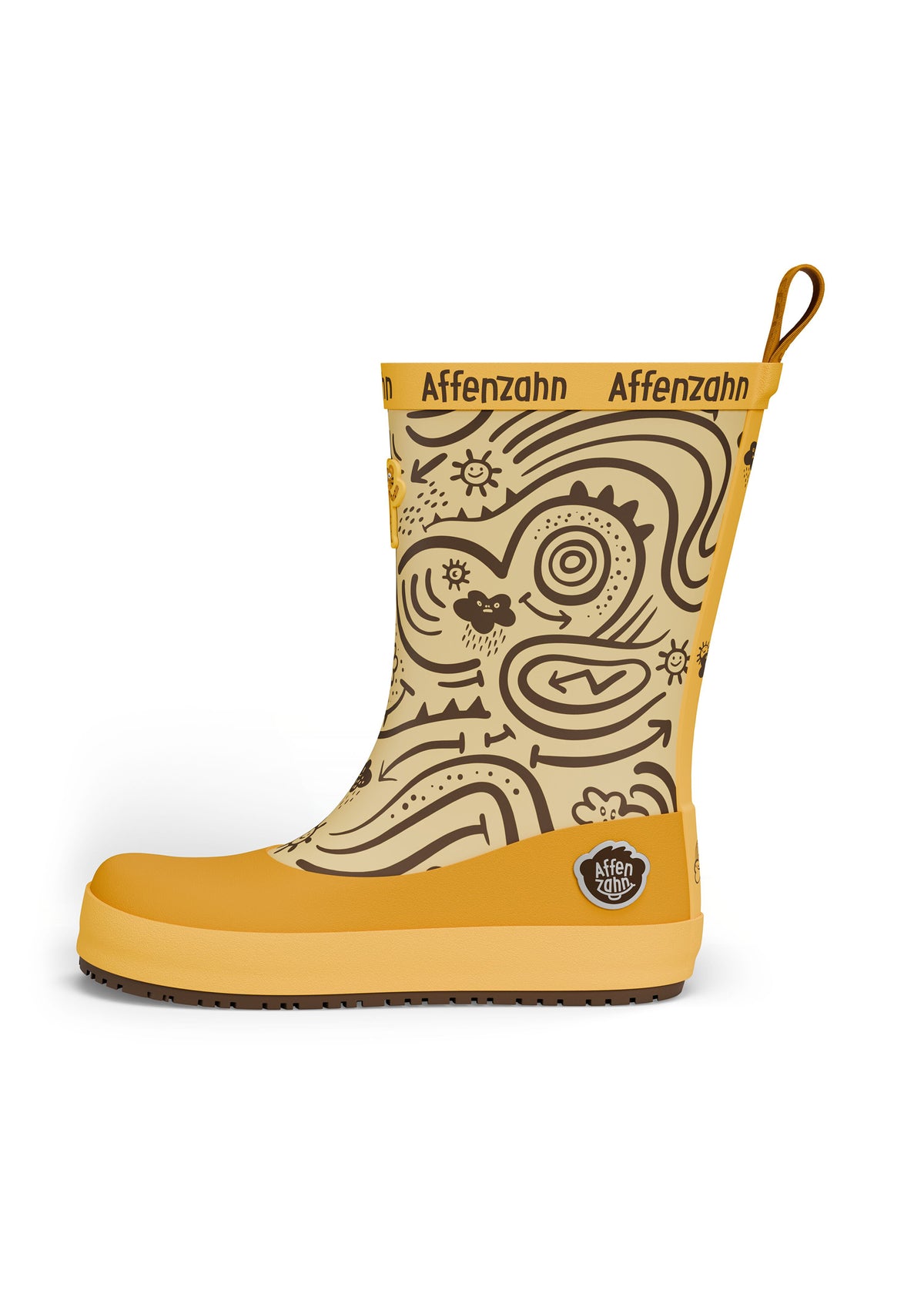 Children's rubber boots with thin lining - Vegan Plashy, Tiger