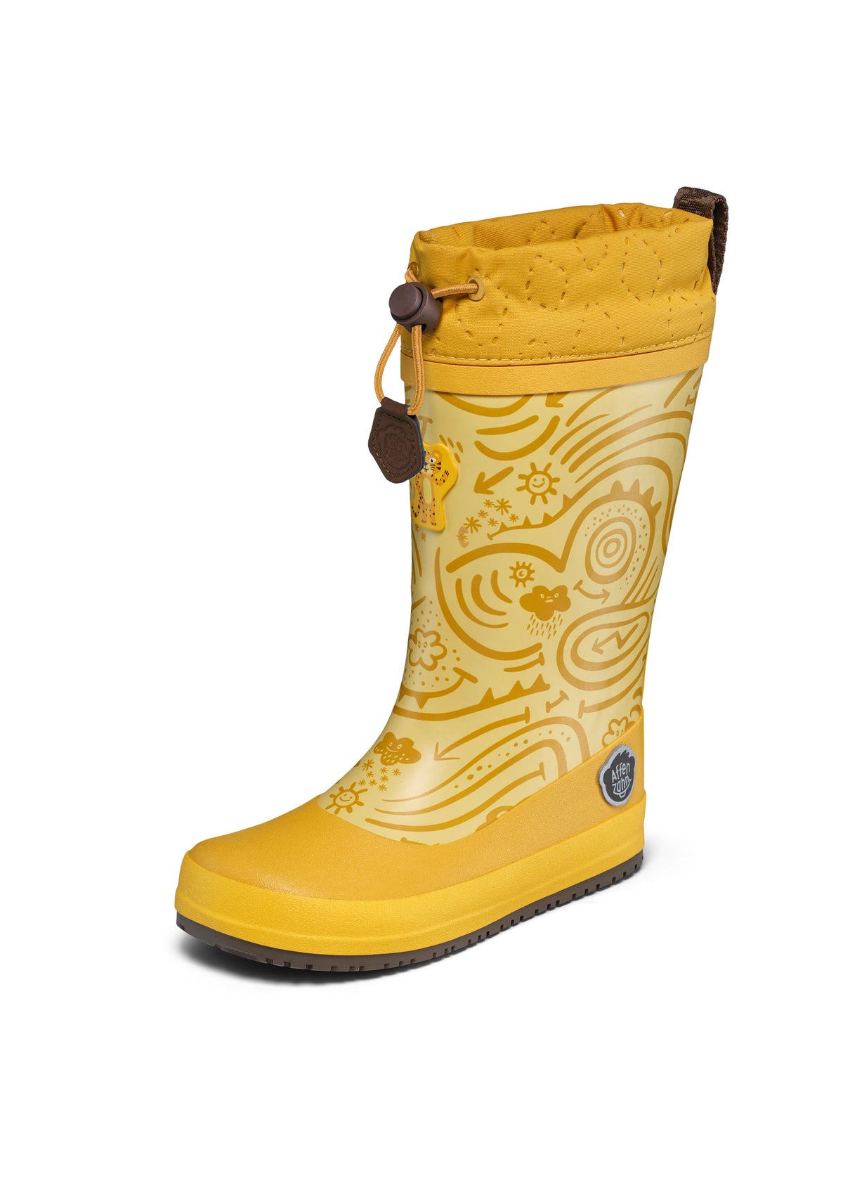 Children’s rubber boots with a warm lining – Vegan Puddly, Tiger