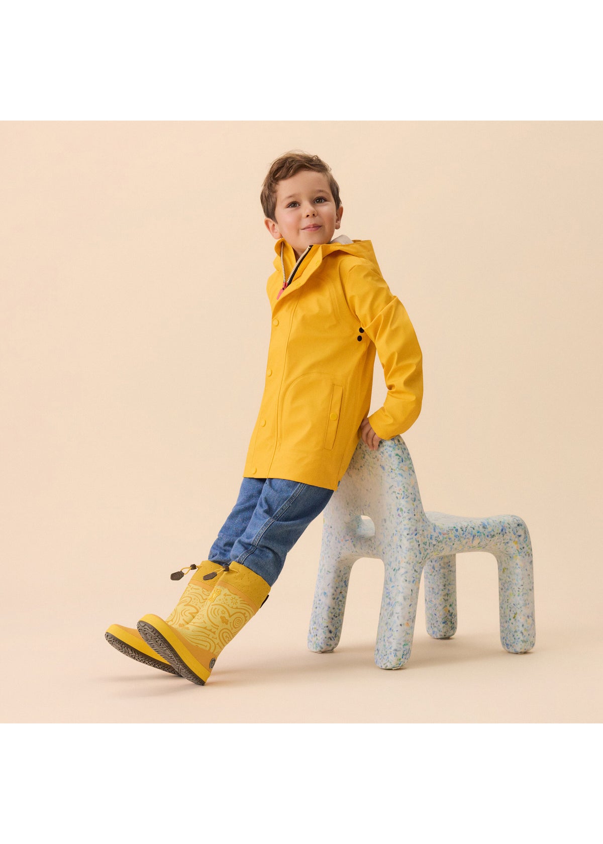 Children’s rubber boots with a warm lining – Vegan Puddly, Tiger