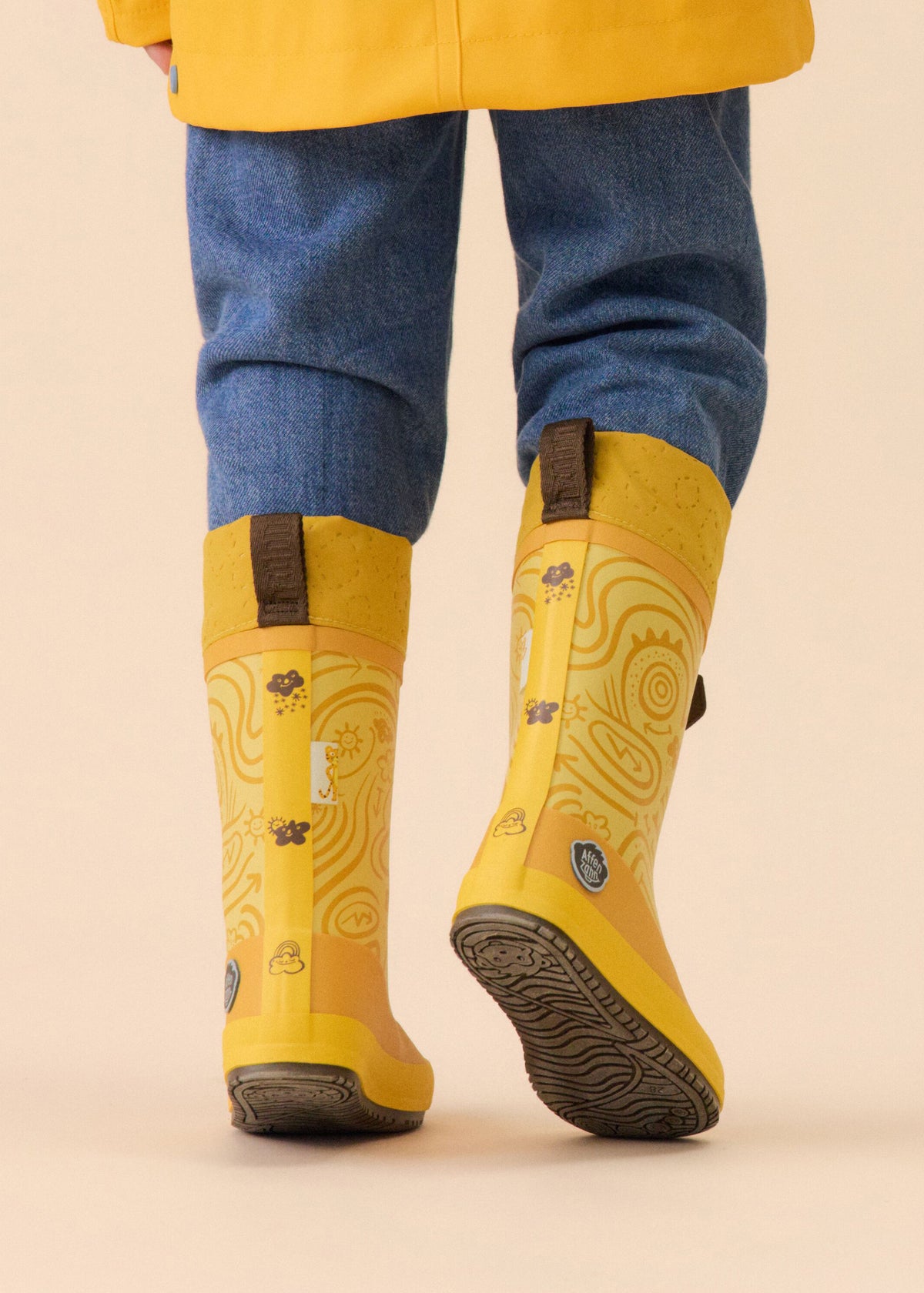 Children’s rubber boots with a warm lining – Vegan Puddly, Tiger