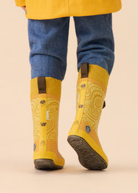 Children’s rubber boots with a warm lining – Vegan Puddly, Tiger