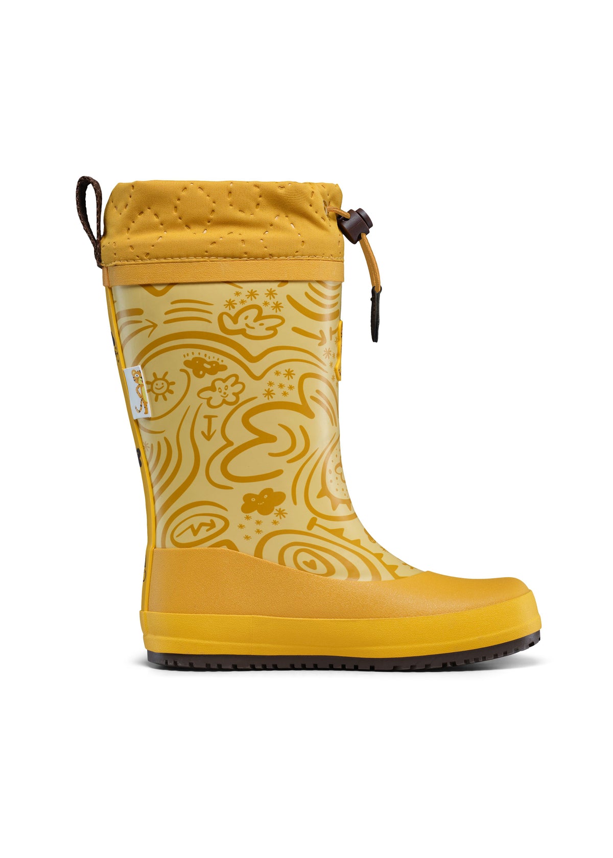 Children’s rubber boots with a warm lining – Vegan Puddly, Tiger