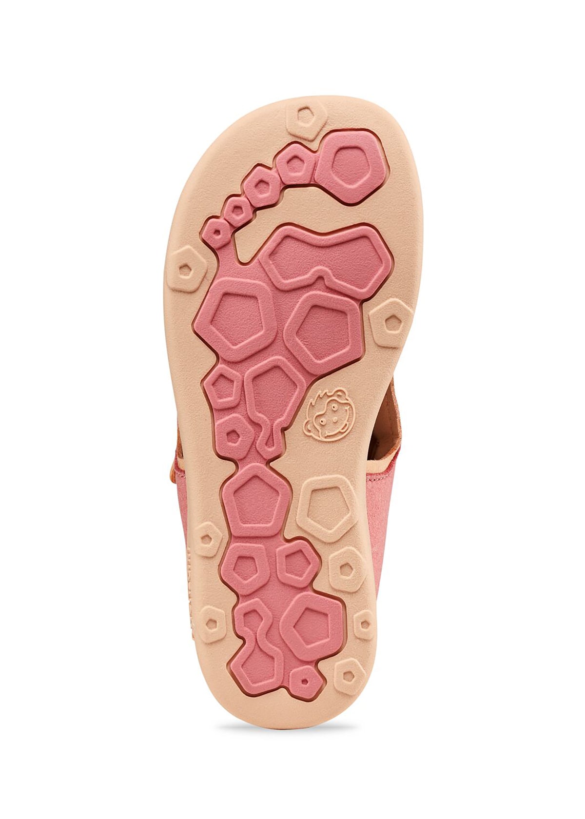 Lasten Flamingo-paljasjalkasandaalit - Sandal Microfibre Airy, roosa, beiget tarrat, vegaaninen