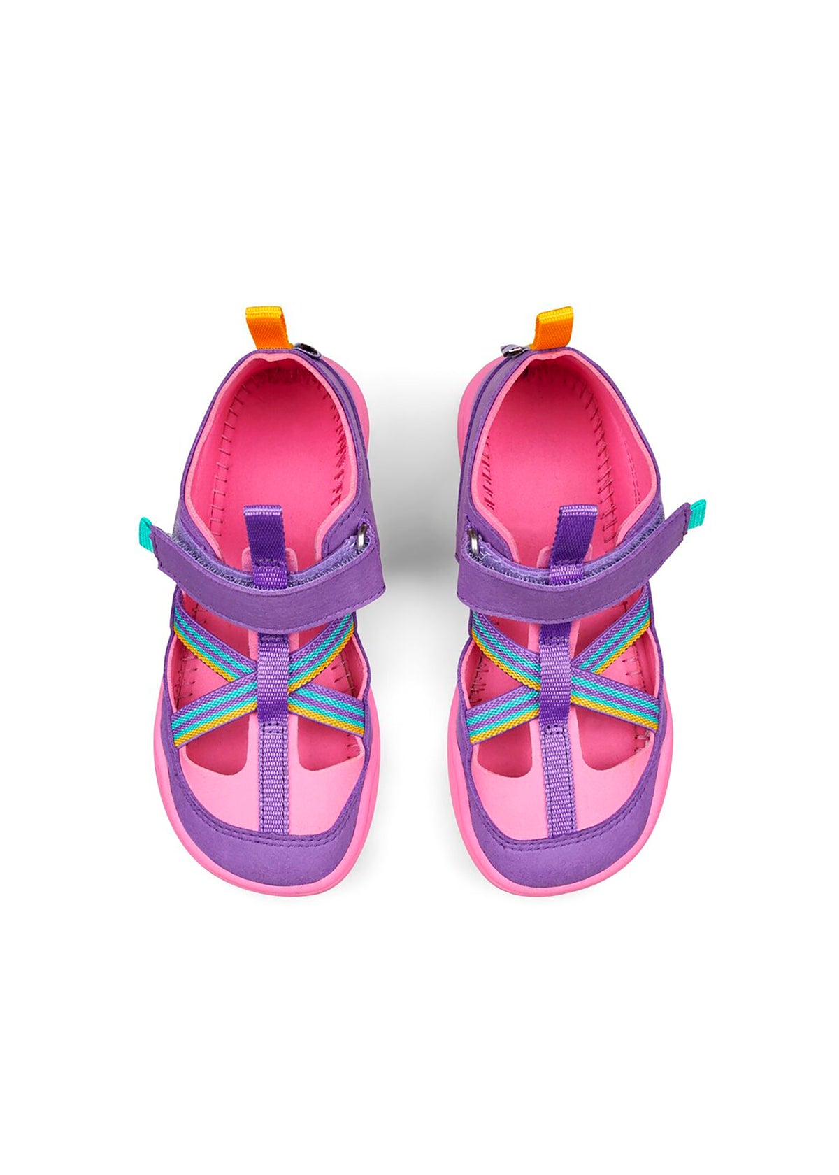 Lasten paljasjalkasandaalit - Sandal Vegan Breezy, Creative Toucan, pinkki-violetti, vegaaninen