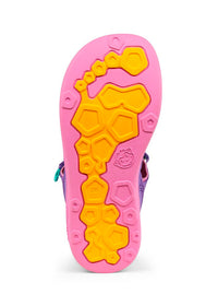 Lasten paljasjalkasandaalit - Sandal Vegan Breezy, Creative Toucan, pinkki-violetti, vegaaninen