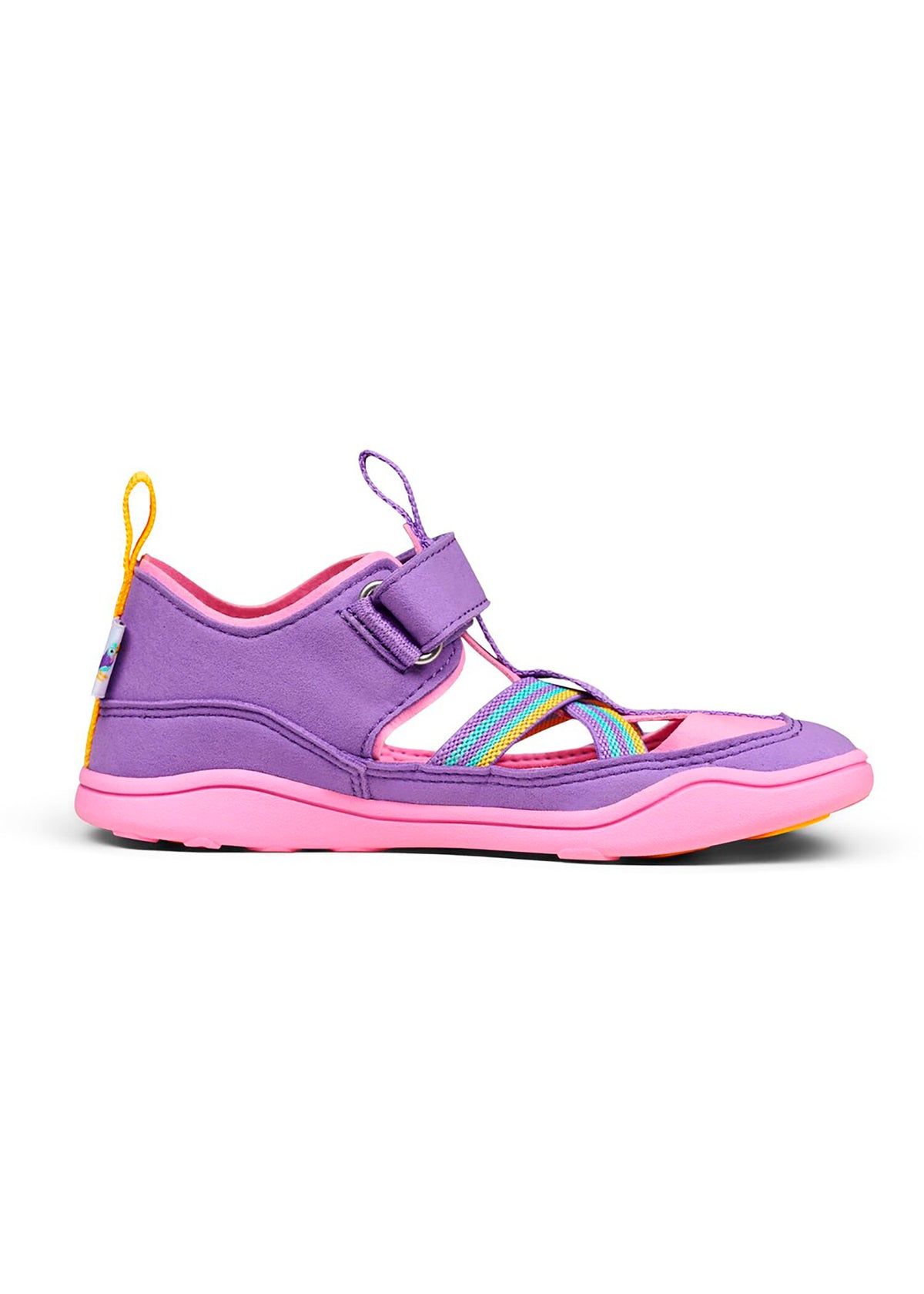 Lasten paljasjalkasandaalit - Sandal Vegan Breezy, Creative Toucan, pinkki-violetti, vegaaninen