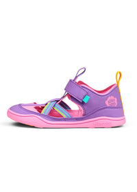 Lasten paljasjalkasandaalit - Sandal Vegan Breezy, Creative Toucan, pinkki-violetti, vegaaninen
