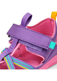 Lasten paljasjalkasandaalit - Sandal Vegan Breezy, Creative Toucan, pinkki-violetti, vegaaninen