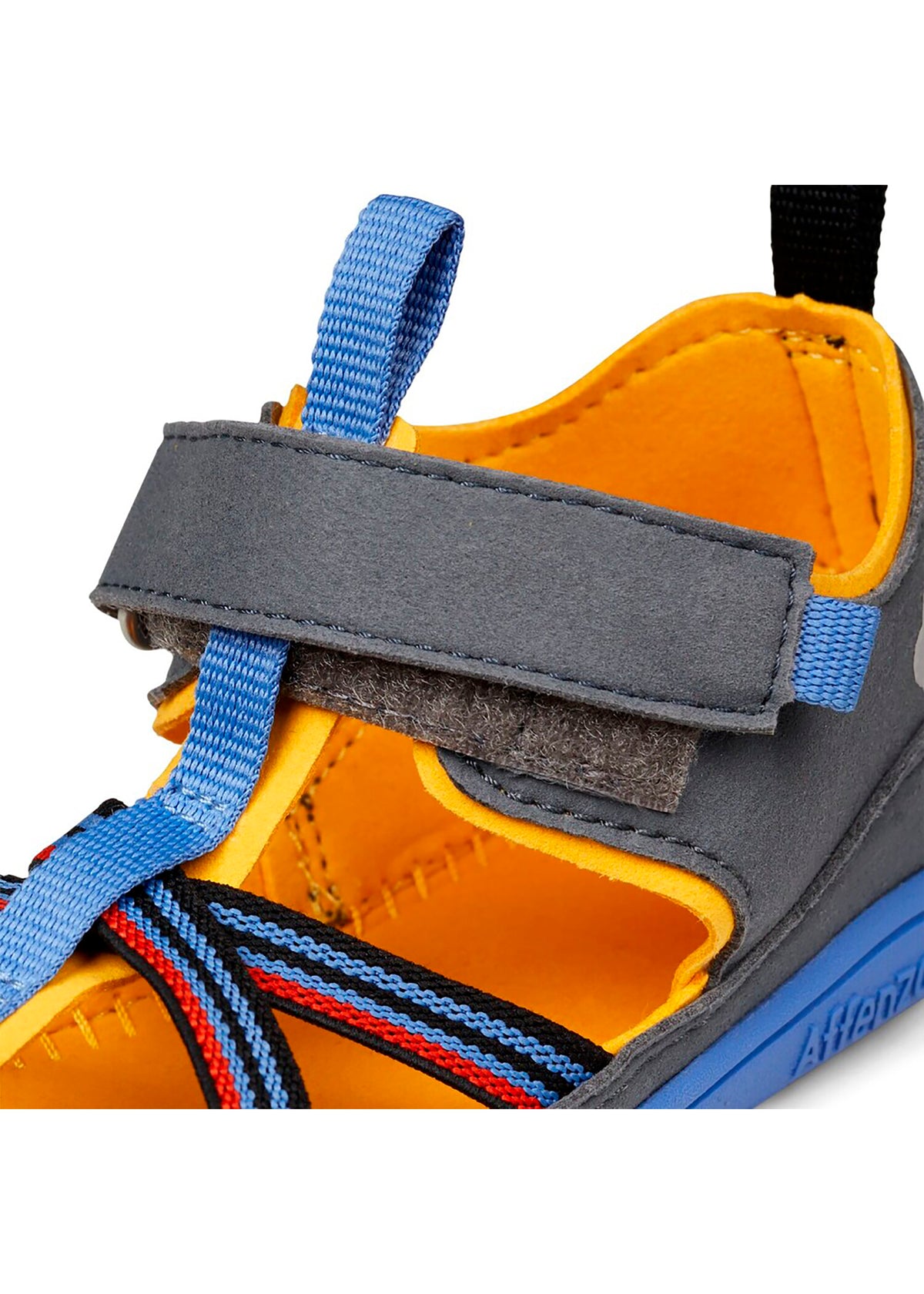 Children's barefoot sandals - Sandal Vegan Breezy, Toucan, grey-blue, vegan