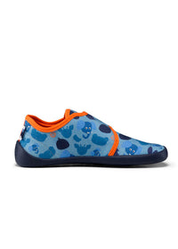 Children's barefoot sneakers - Slipper Cotton Movy Elephant, blue, vegan