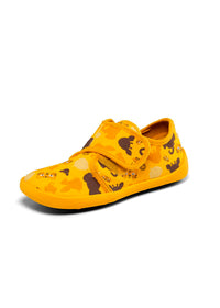 Barns barfotatennisskor - Slipper Cotton Movy Tiger, gul, vegansk
