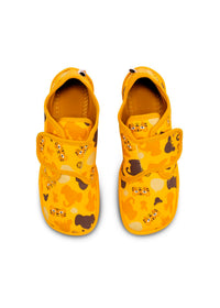 Barns barfotatennisskor - Slipper Cotton Movy Tiger, gul, vegansk
