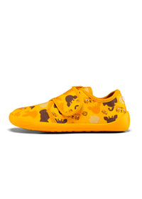 Barns barfotatennisskor - Slipper Cotton Movy Tiger, gul, vegansk