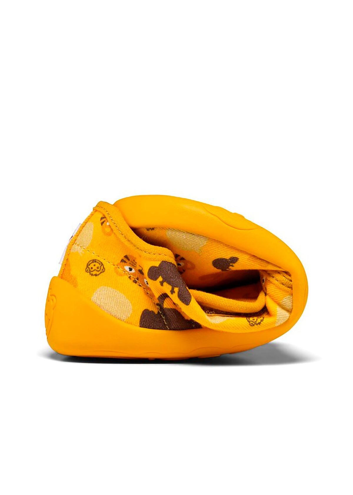 Barns barfotatennisskor - Slipper Cotton Movy Tiger, gul, vegansk