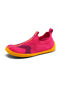 Lasten nauhattomat paljasjalkatennarit - Slipper Knit Flinky Bird, pinkki, vegaaninen