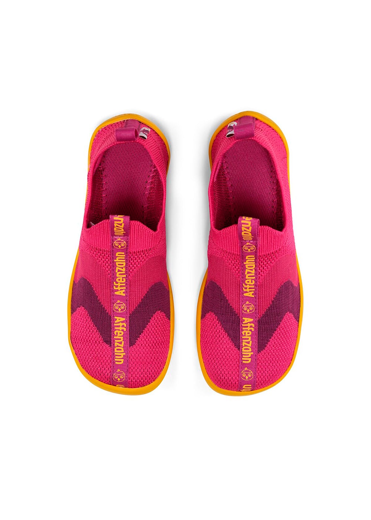 Lasten nauhattomat paljasjalkatennarit - Slipper Knit Flinky Bird, pinkki, vegaaninen