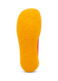 Lasten nauhattomat paljasjalkatennarit - Slipper Knit Flinky Bird, pinkki, vegaaninen
