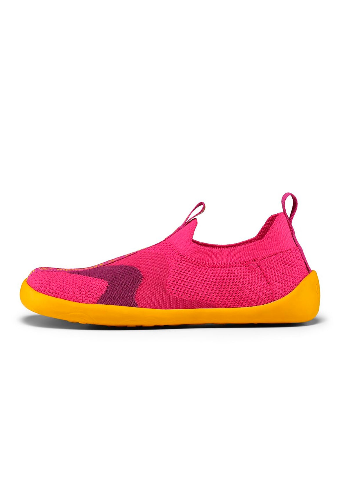 Lasten nauhattomat paljasjalkatennarit - Slipper Knit Flinky Bird, pinkki, vegaaninen