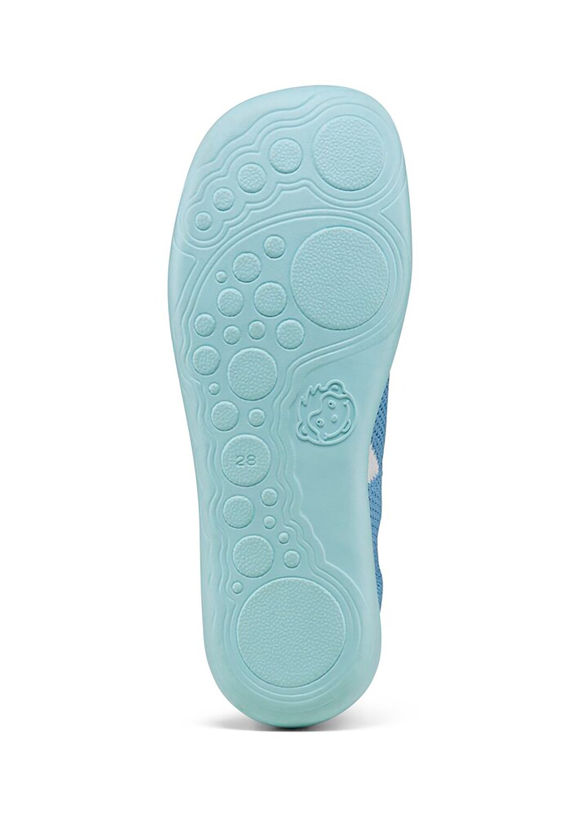 Lasten nauhattomat paljasjalkatennarit - Slipper Knit Flinky Shark, sininen, vegaaninen