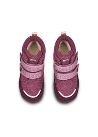 Lasten paljasjalkakengät - Wool Comfy Otter, talvikengät TEX-kalvolla - violetti, villa