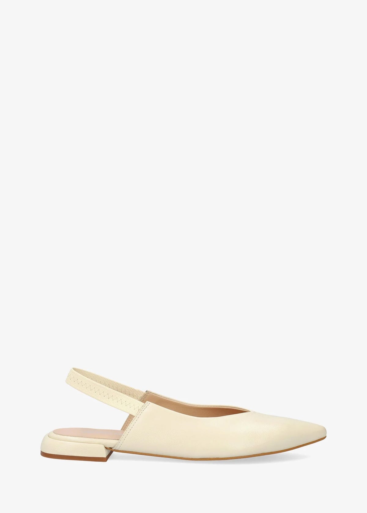 Slingback-avokkaat - Leire, kermanvaalea nahka