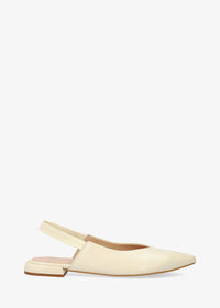 Slingback-avokkaat - Leire, kermanvaalea nahka