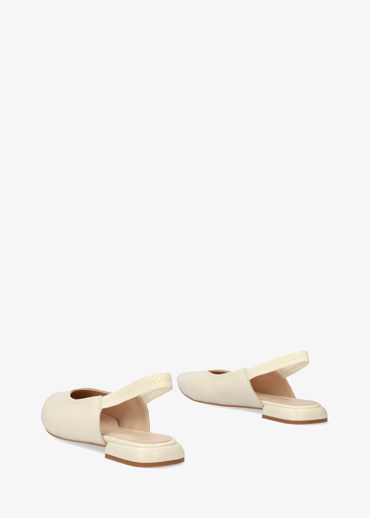 Slingback-avokkaat - Leire, kermanvaalea nahka