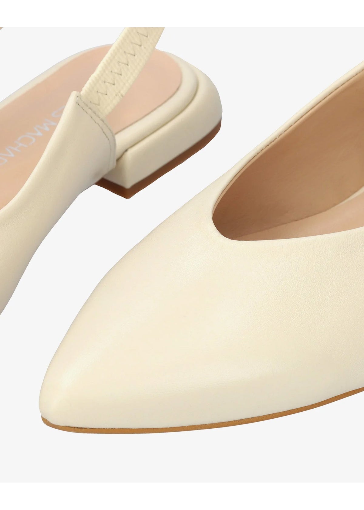 Slingback-avokkaat - Leire, kermanvaalea nahka
