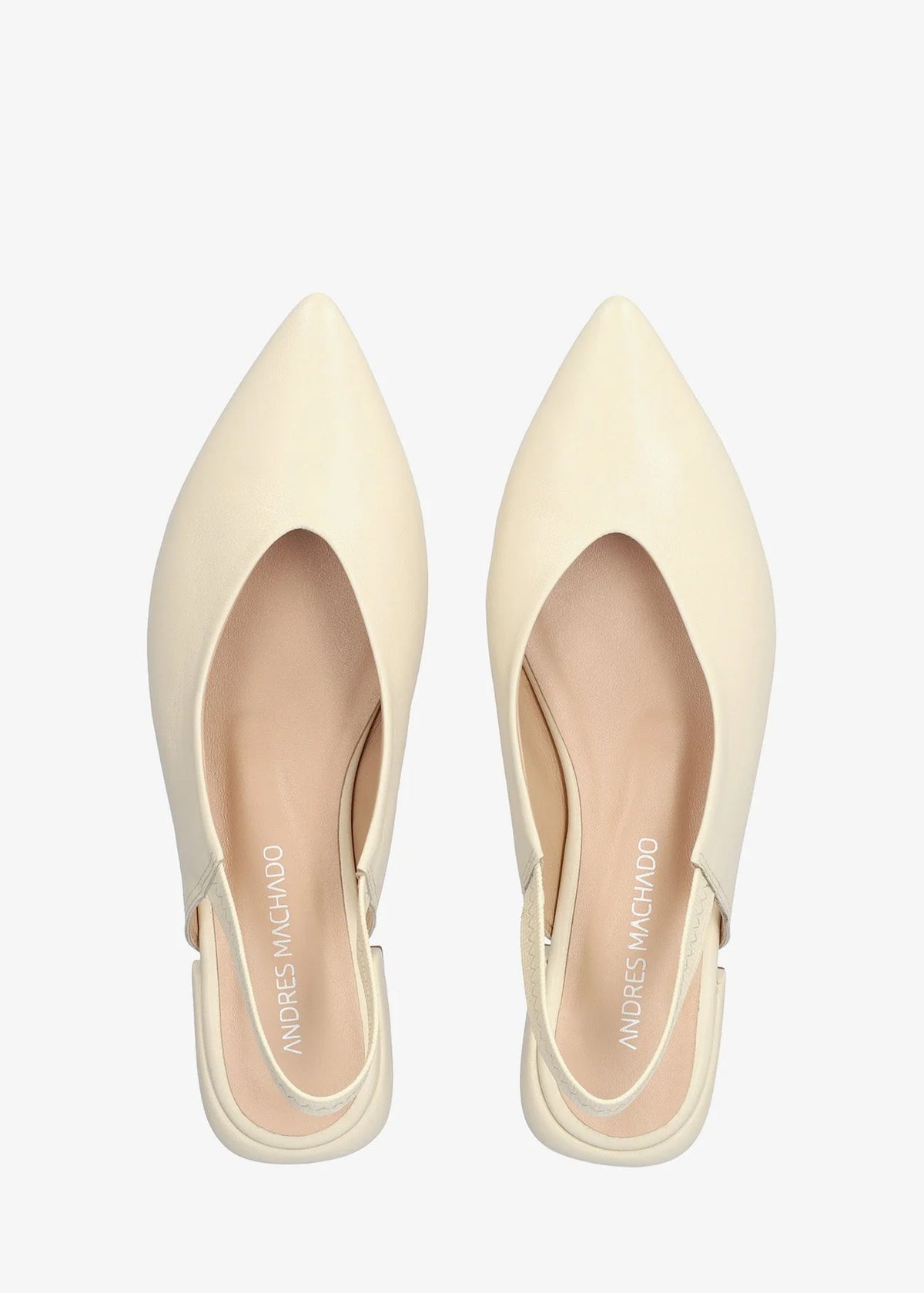 Slingback-avokkaat - Leire, kermanvaalea nahka
