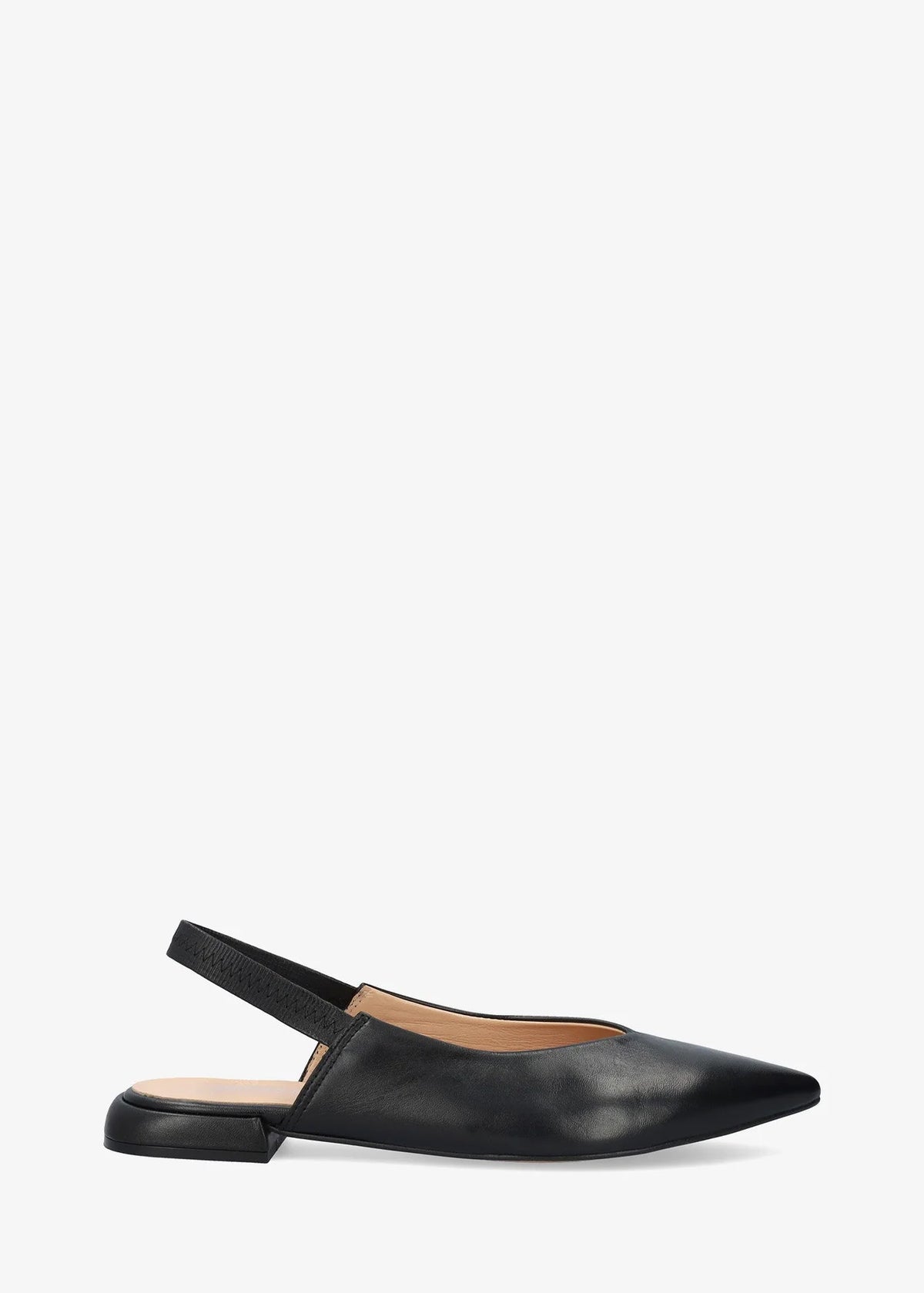 Slingback-avokkaat - Leire, musta nahka