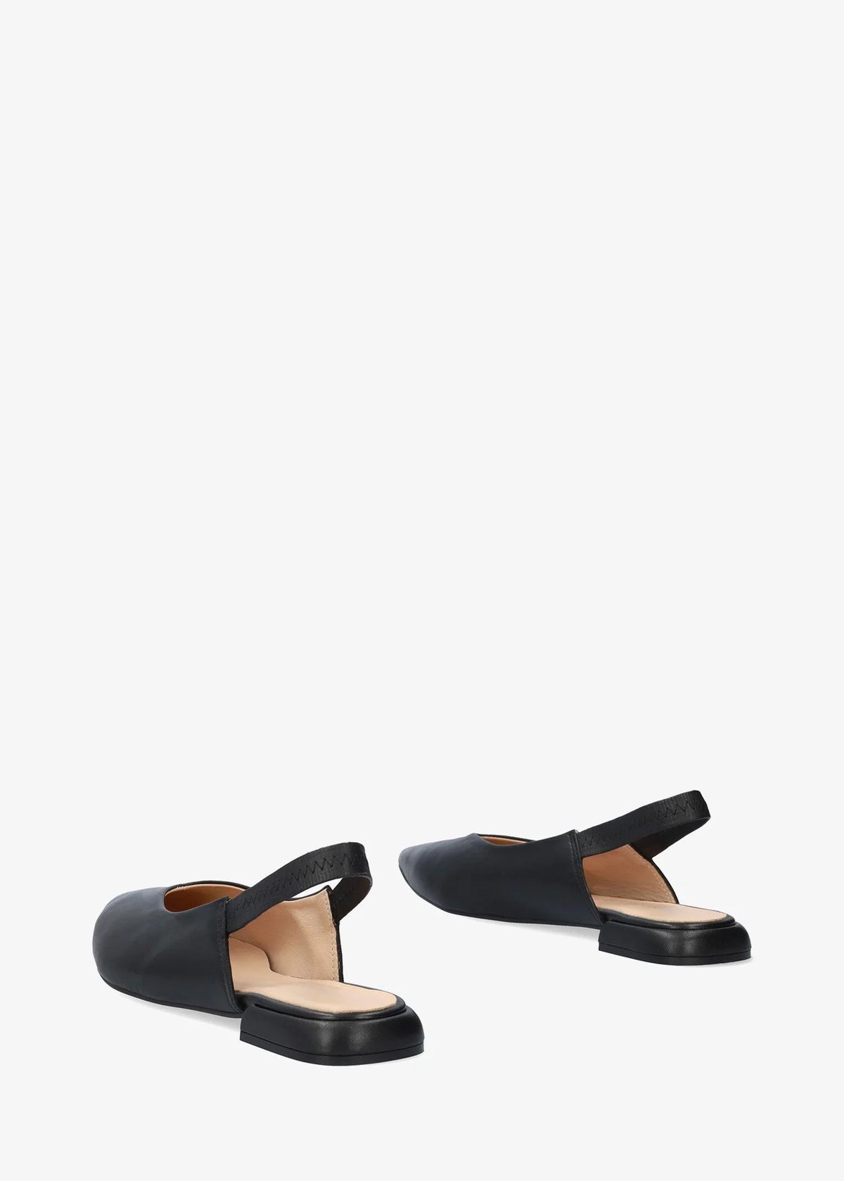 Slingback-avokkaat - Leire, musta nahka
