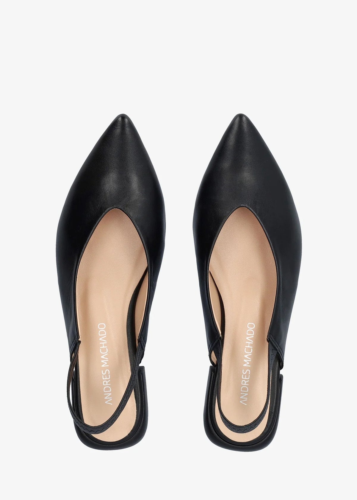 Slingback-avokkaat - Leire, musta nahka