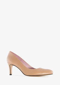High heels - Natalia, nude leather