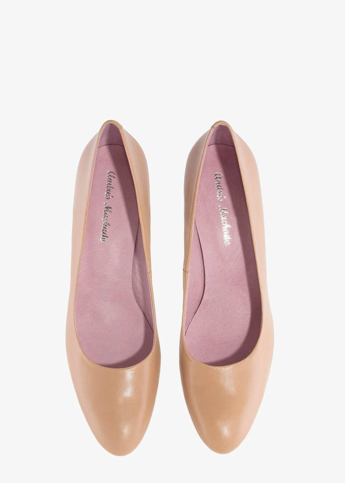 High heels - Natalia, nude leather