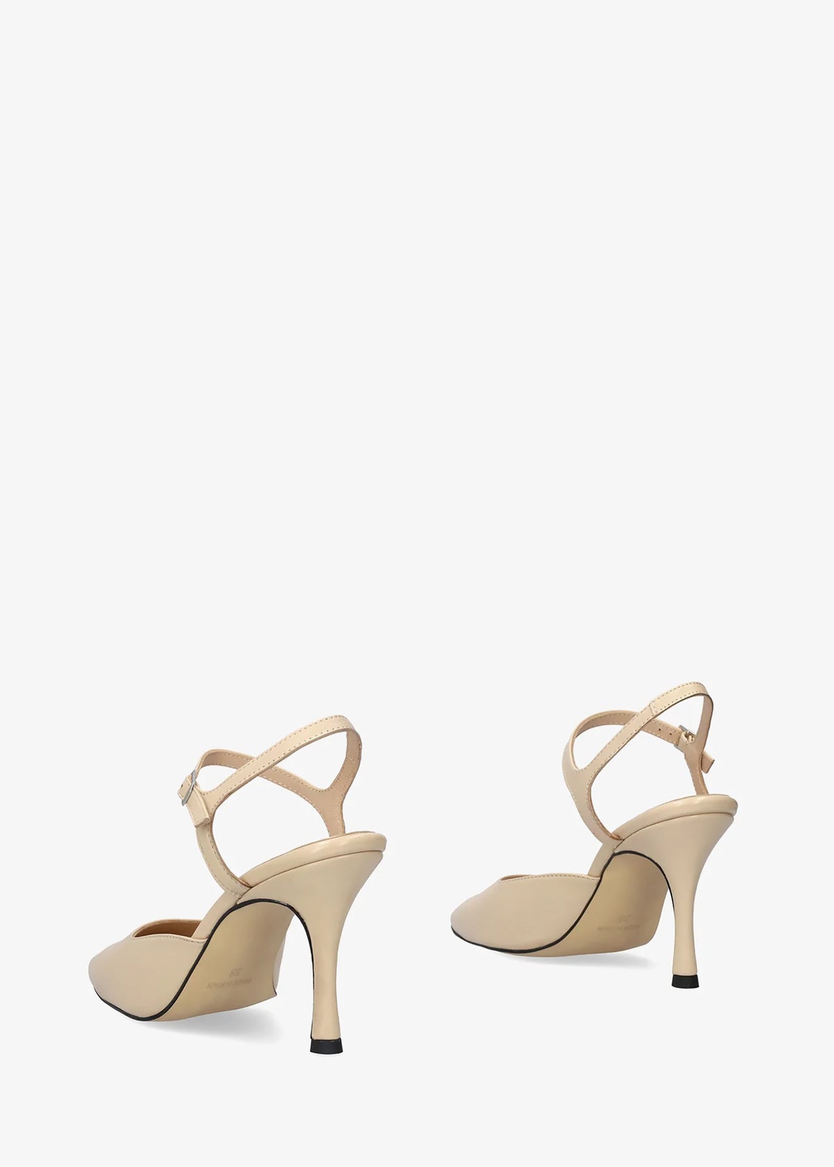 Slingback-klackskor - Odile, naken läder