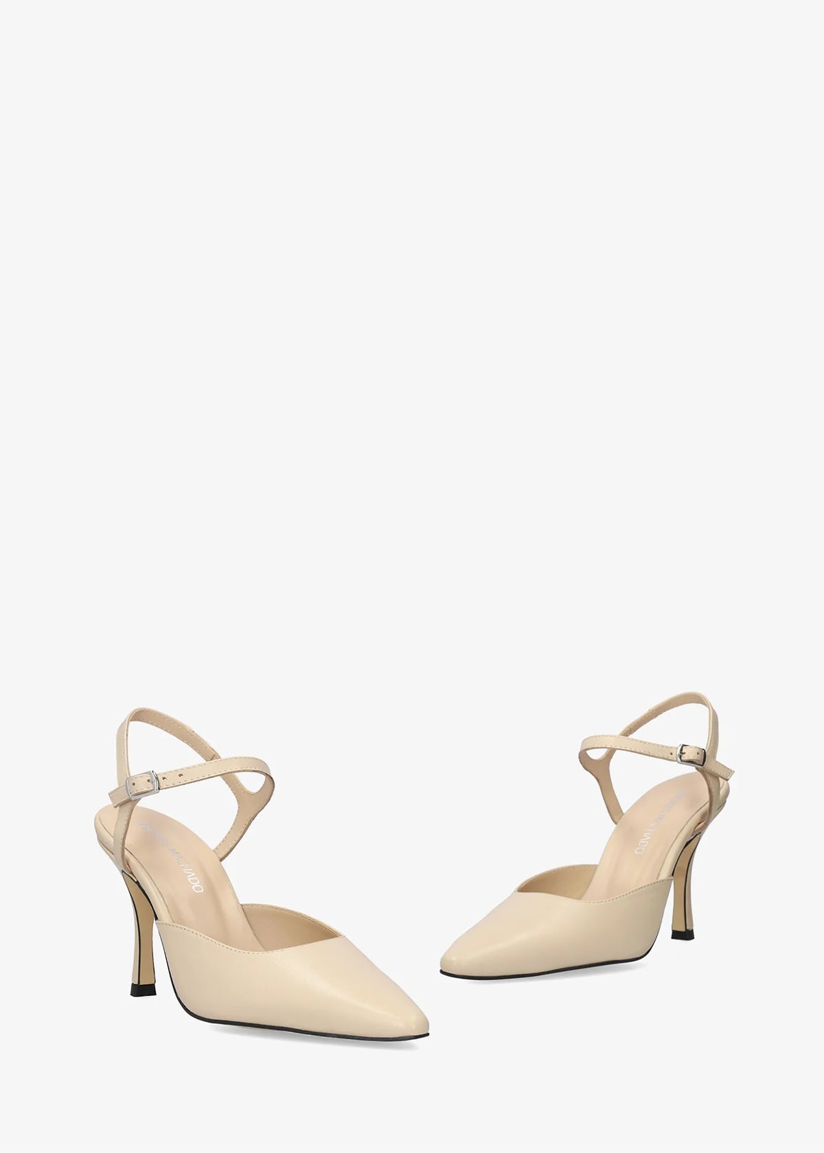 Slingback-klackskor - Odile, naken läder