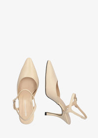 Slingback-klackskor - Odile, naken läder